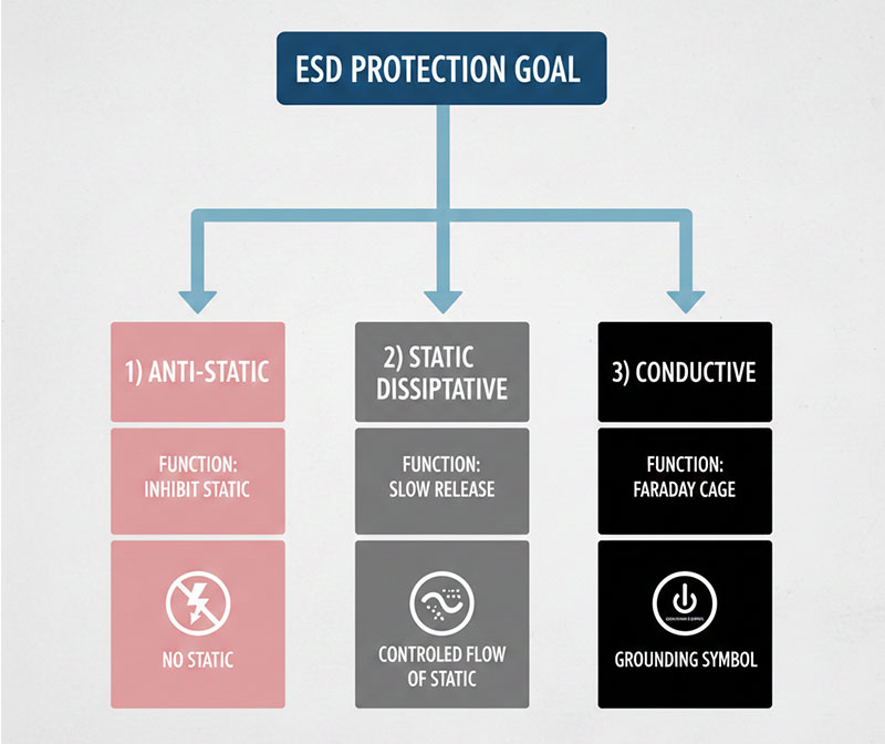 ESD Protection Levels for Electronics Packing Foam